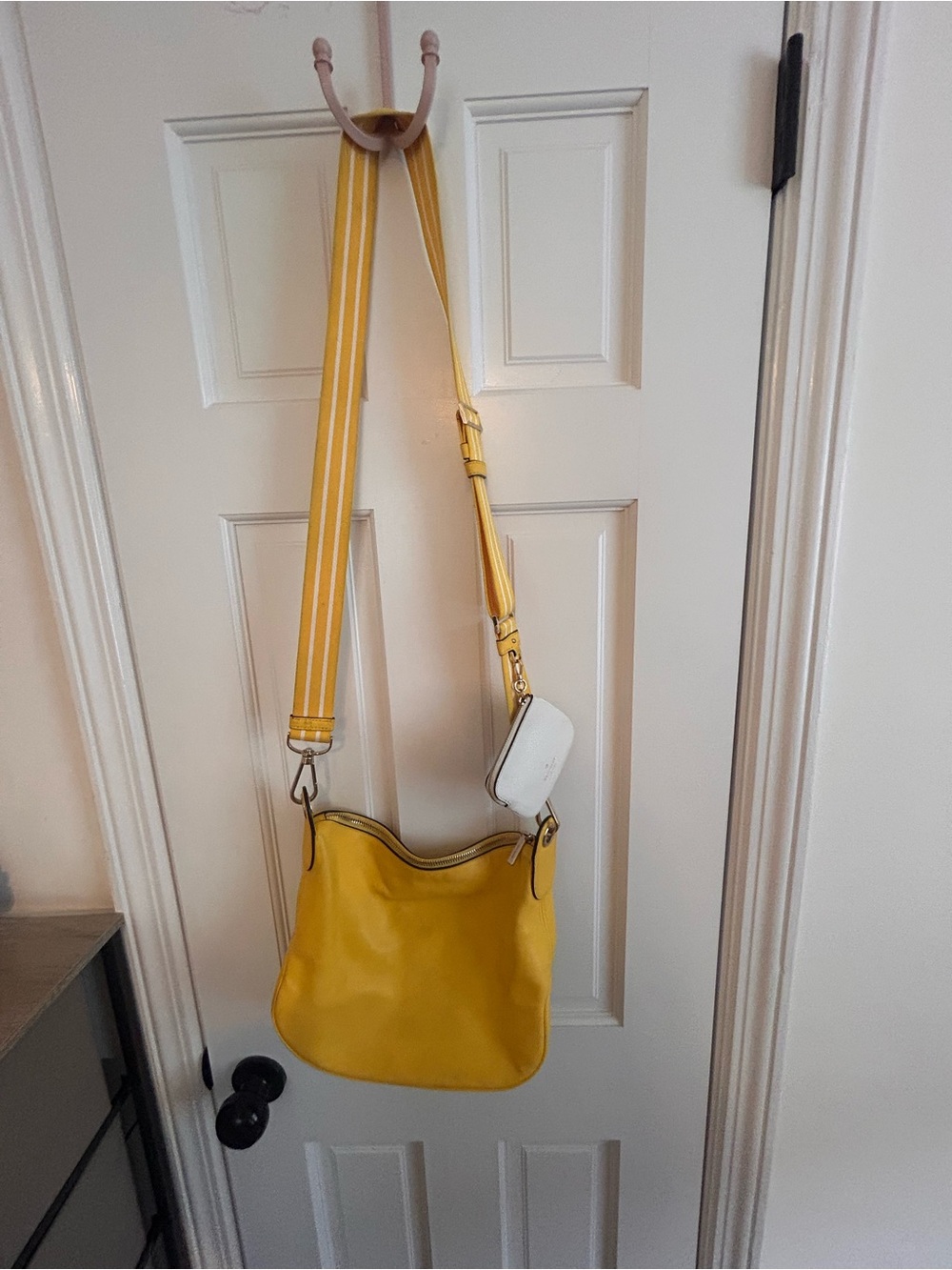 kate spade Yellow Leather Crossbody Bag with Gold Hardware - Picture 4 of 11